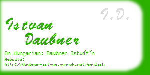 istvan daubner business card